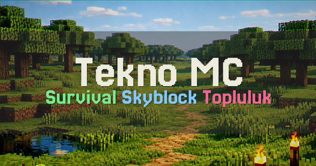 Banner for Tekno MC Survival ve Skyblock (play.teknomc.net)