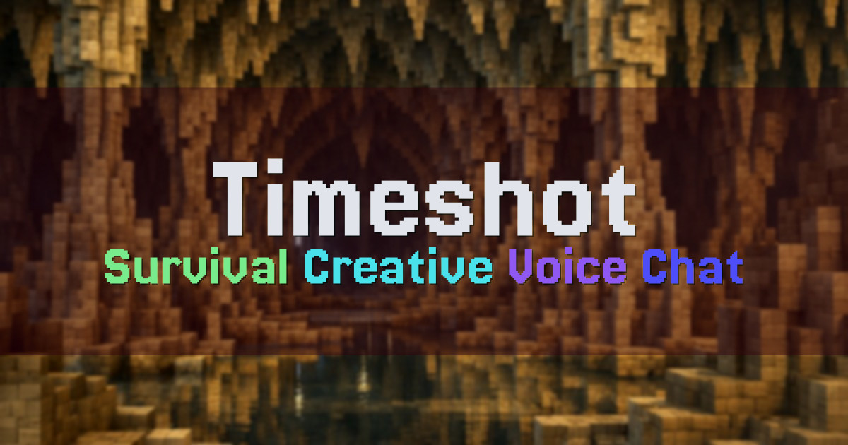 Banner for Timeshot Relaxed Survival and Creative Freebuild (tools-citation.gl.joinmc.link)