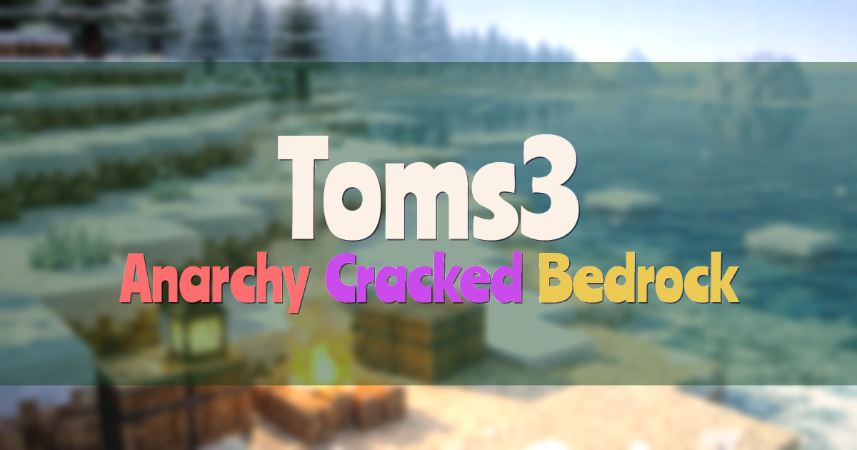 Banner for Toms3 Anarchy Near Vanilla No Rules Server (toms3.cc)