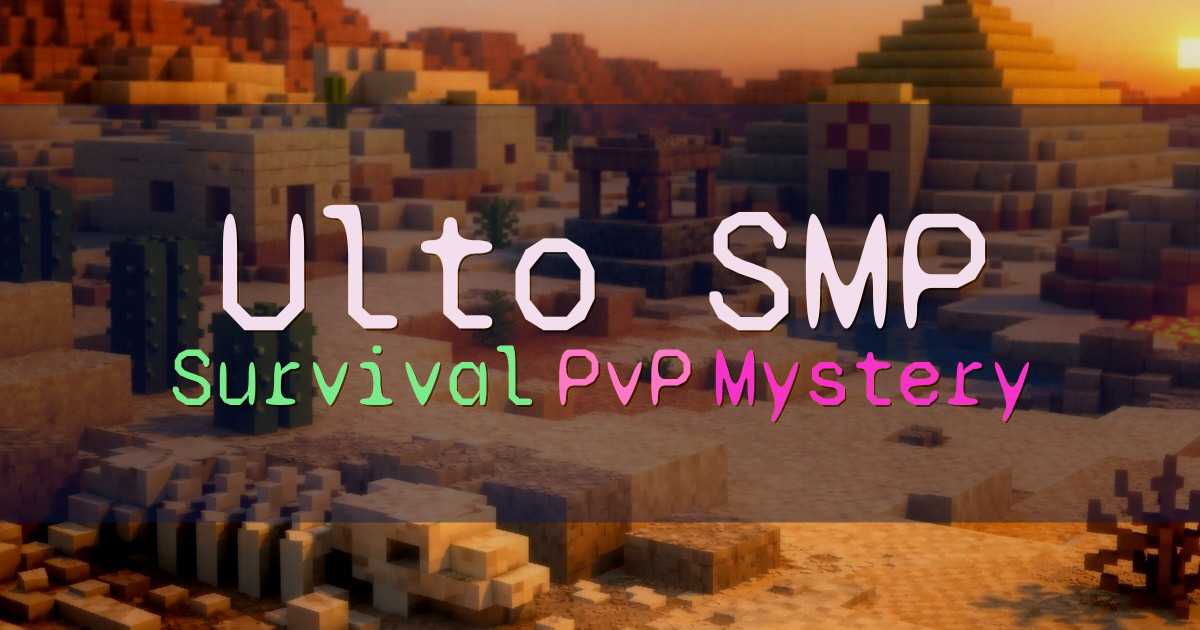 Banner for Ulto SMP Survival PvP Mystery Server (matchboxmystery.mcsh.io)