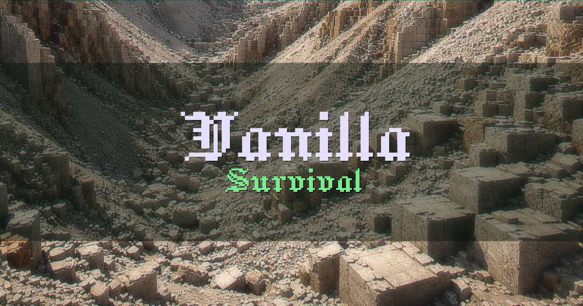 Vanilla Survival Minecraft server