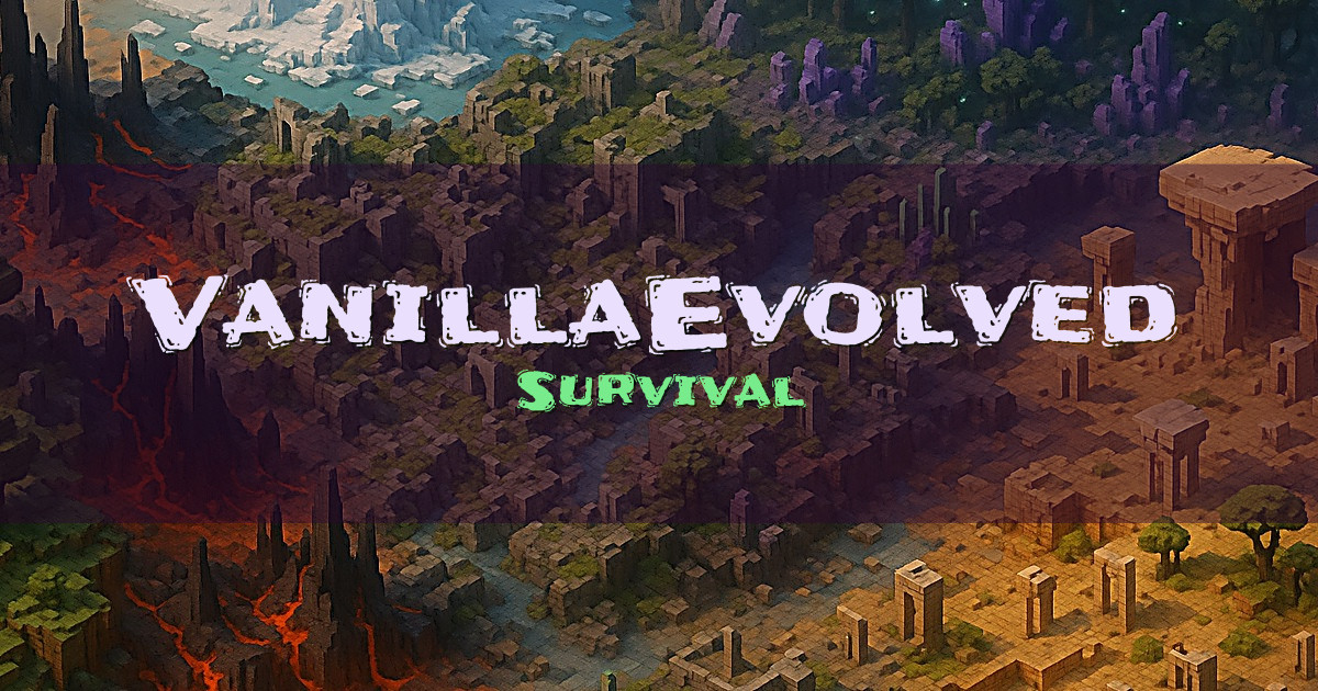 Banner for VanillaEvolved Survival (us.vanillaevolved.net)