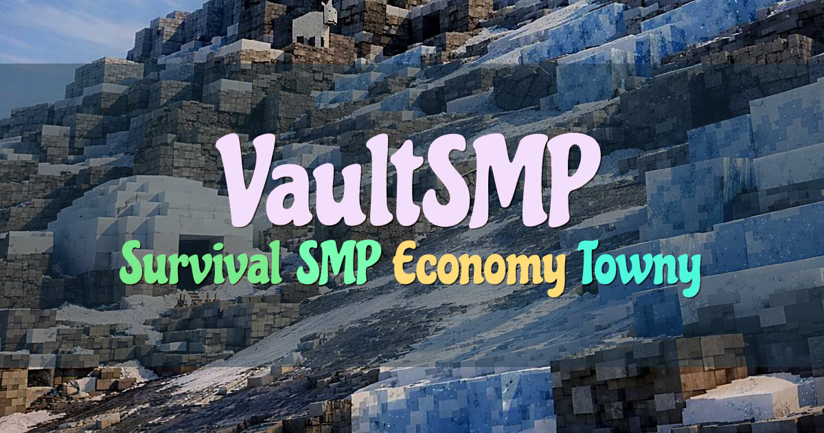 Banner for VaultSMP Balanced Survival SMP with Progression (ms.vaultsmp.com)