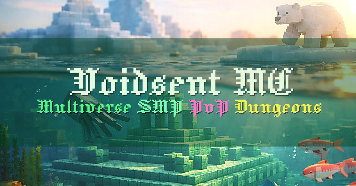 Banner for Voidsent MC Multiverse SMP PvP and Dungeons (play.voidsent.net)
