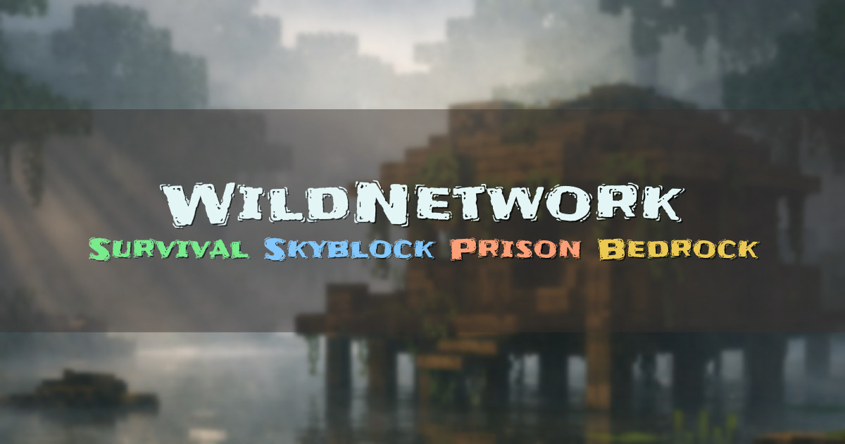 Banner for WildNetwork Survival Skyblock Oneblock Prison (ms.wildnetwork.net)