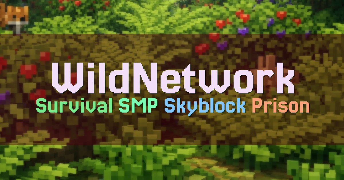 Banner for WildNetwork Survival Skyblock Prison and More