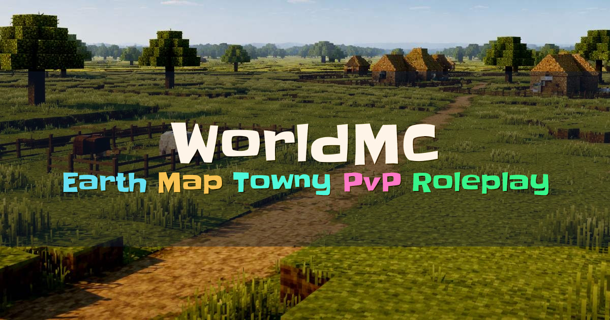 Banner for WorldMC Earth Map Towny SMP and PvP (play.worldmc.org)