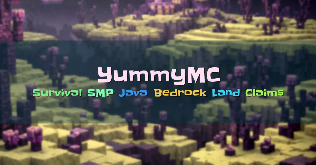 Banner for YummyMC Food Themed Survival SMP (org.yummymc.net)
