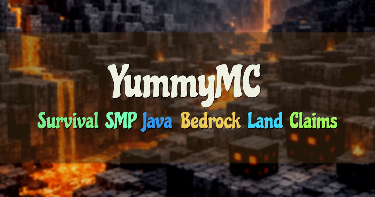 Banner for YummyMC Food Themed Survival SMP (org.yummymc.net)