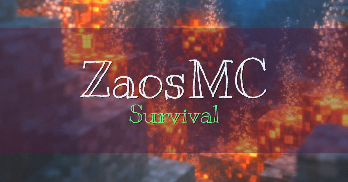 ZaosMC Survival Minecraft server