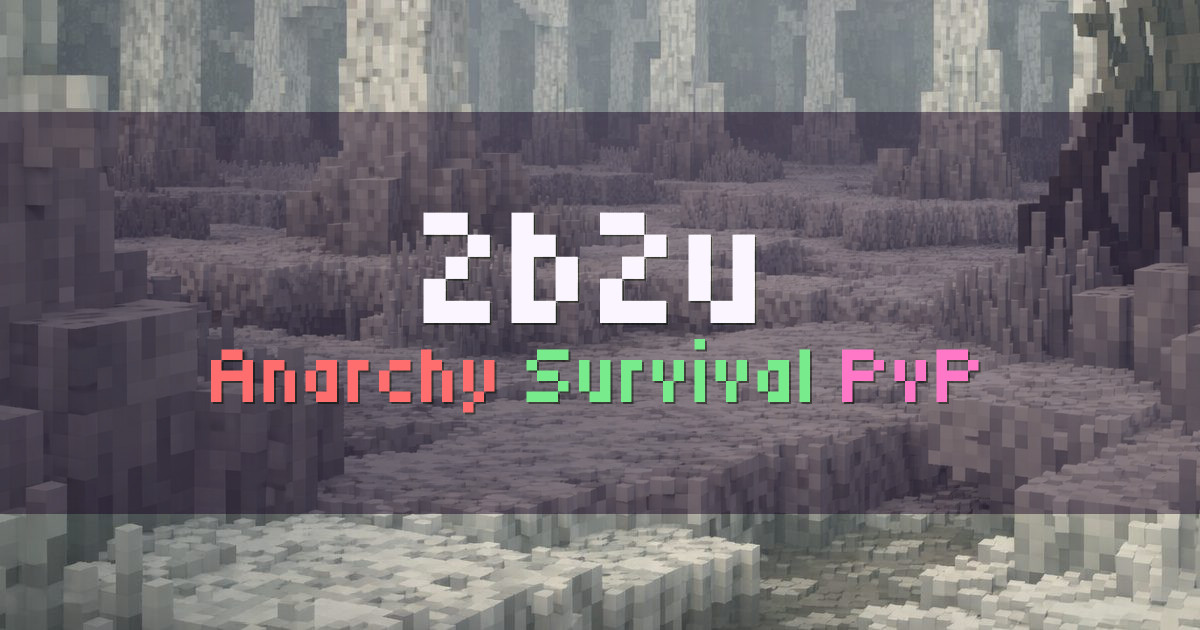 Banner for 2b2u Anarchy Survival With Spawn Escape Challenge (2b2u.minehut.gg)