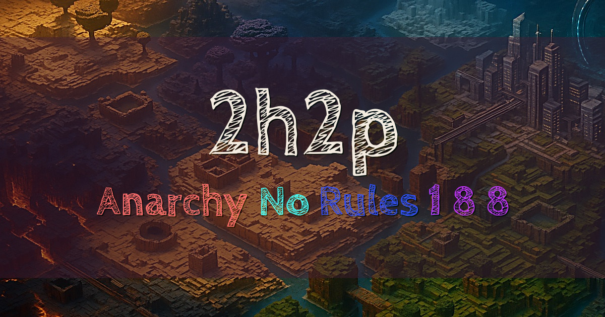 Banner for 2h2p True 1.8.8 Anarchy No Rules (2h2p.org)