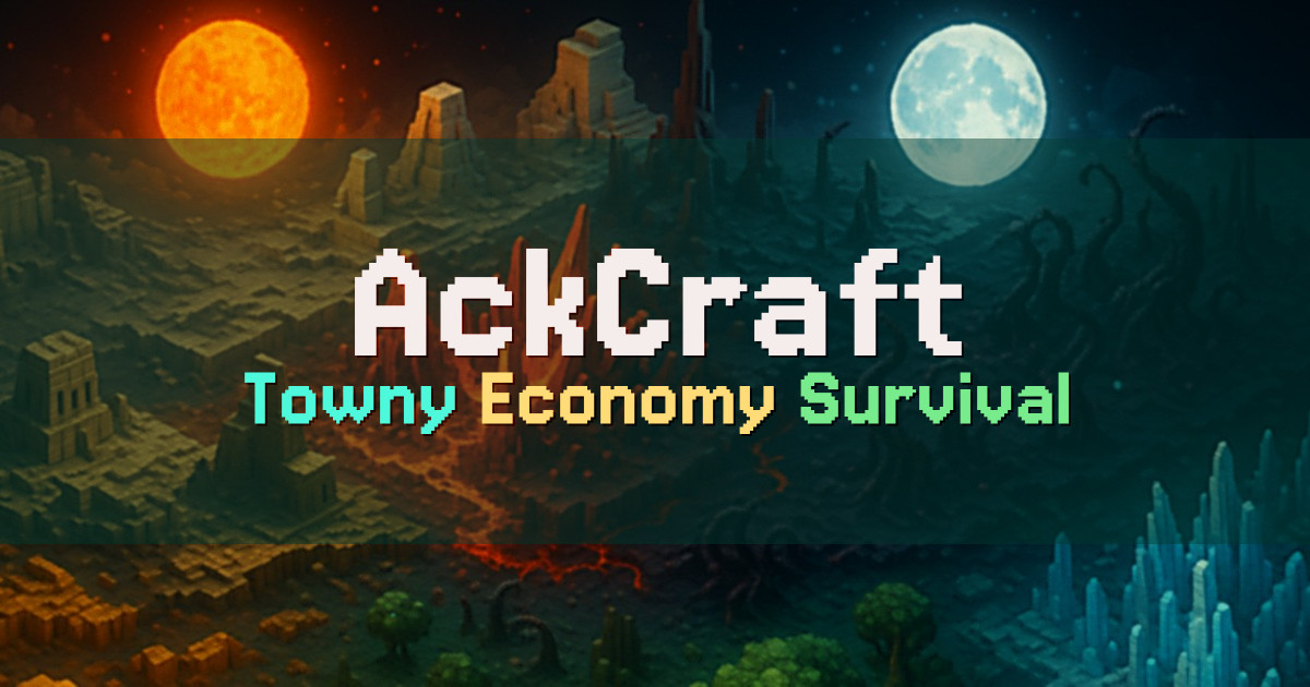 Banner for AckCraft Towny Economy Survival (oyna.ackcraft.net)