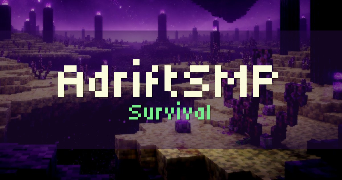 AdriftSMP Survival Minecraft server