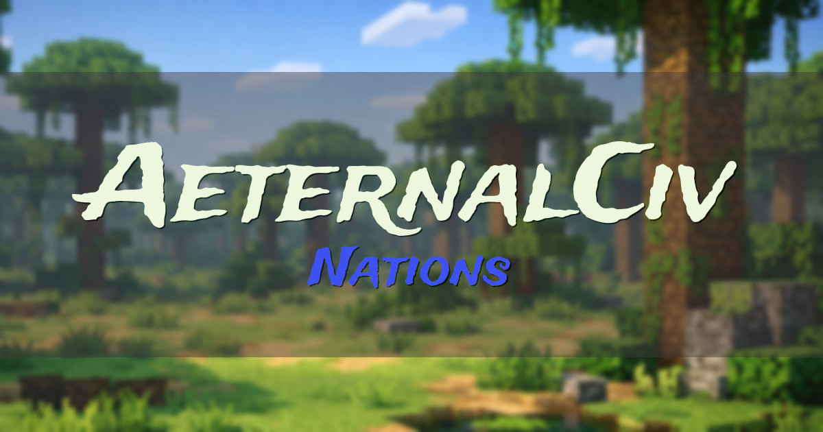 AeternalCiv Nations Minecraft server