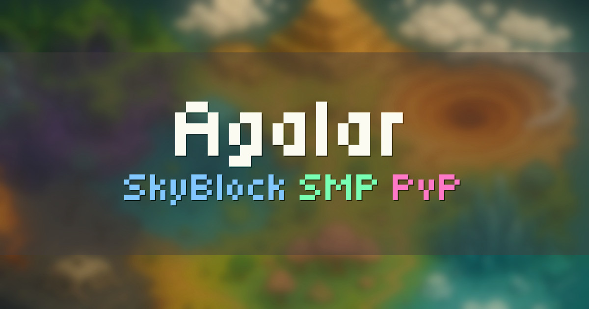 Banner for Agalar Network SkyBlock SMP and PvP (play.agalar.net)