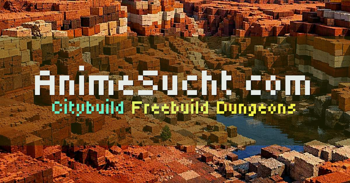 Banner for AnimeSucht.com Citybuild Freebuild mit Dungeons (animesucht.com)