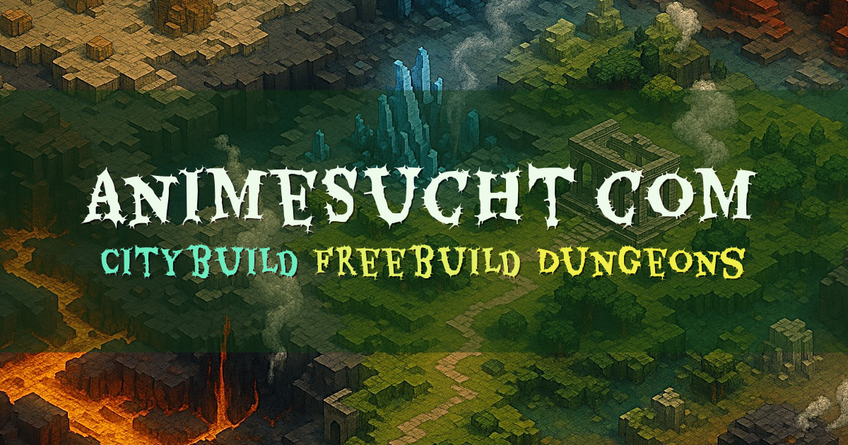 Banner for AnimeSucht.com Citybuild Freebuild mit Dungeons (animesucht.com)