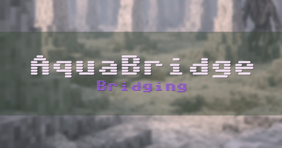 Banner for AquaBridge Bridging (aquabridge.eu)