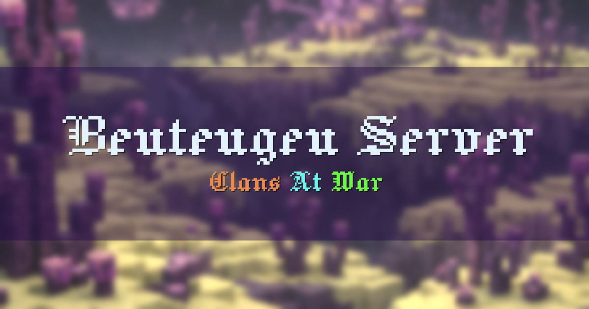 Beuteugeu Server Survival Minecraft server