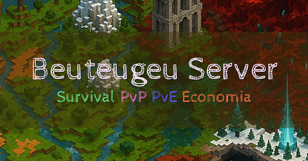 Banner for Beuteugeu Server Survival com Clans e Eventos (mc.beuteugeu.com)
