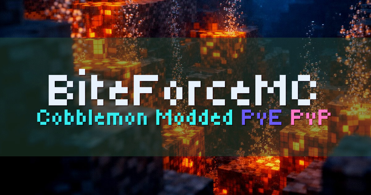 Banner for BiteForceMC Cobblemon Modded Adventure (play.biteforcemc.com)