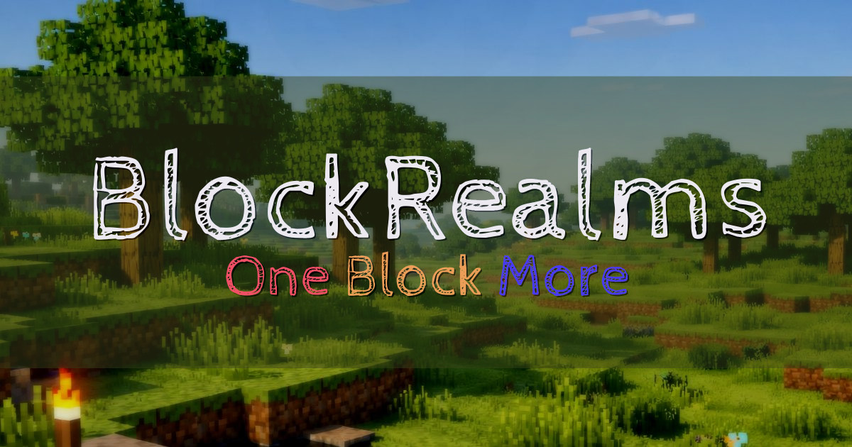 BlockRealms OneBlock Minecraft server