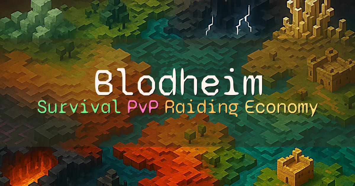 Banner for Blodheim Norsk Survival PvP med Raiding (blodheim.no)