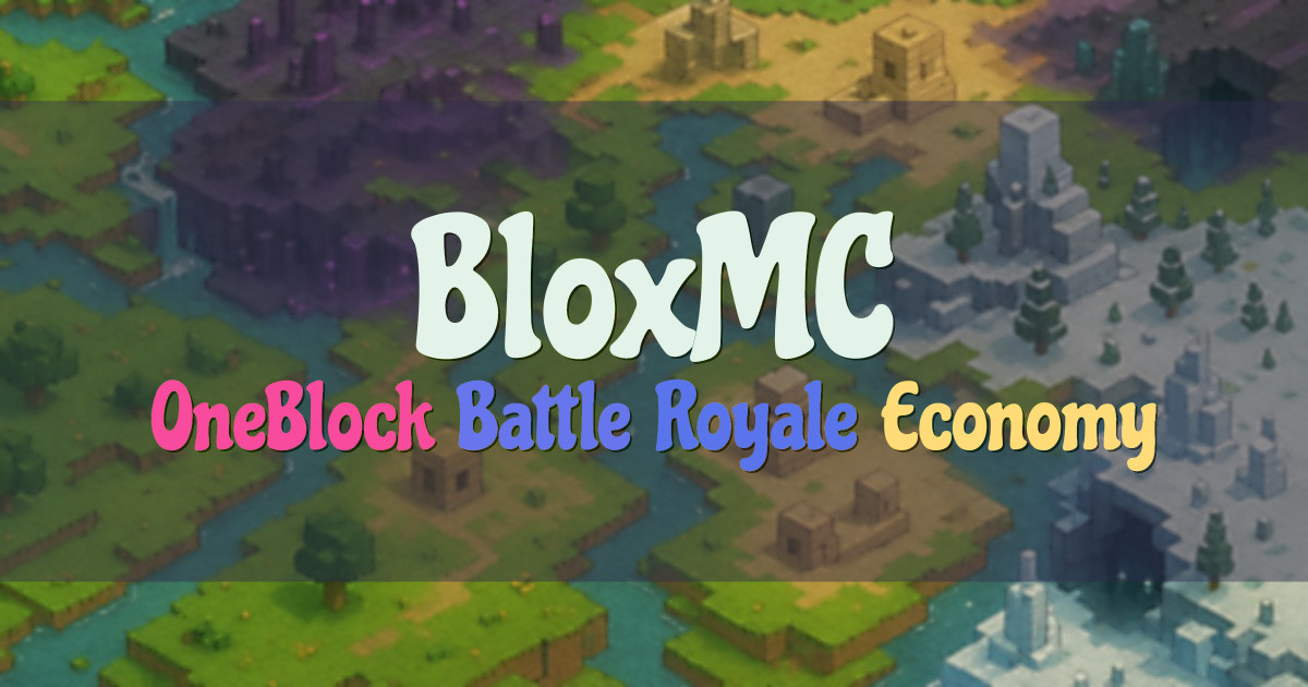 Banner for BloxMC OneBlock and Battle Royale (ms.bloxmc.net)