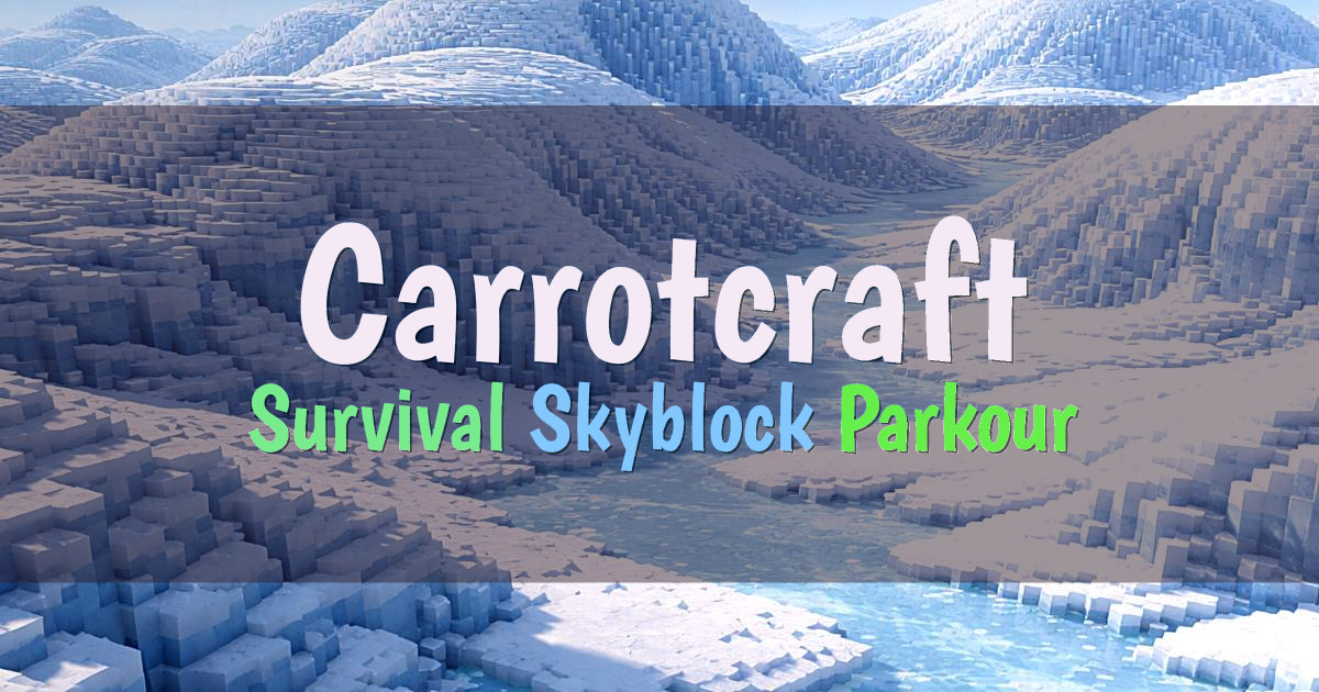 Banner for Carrotcraft Survival Skyblock Parkour and Pitfall (java.carrot-craft.org)