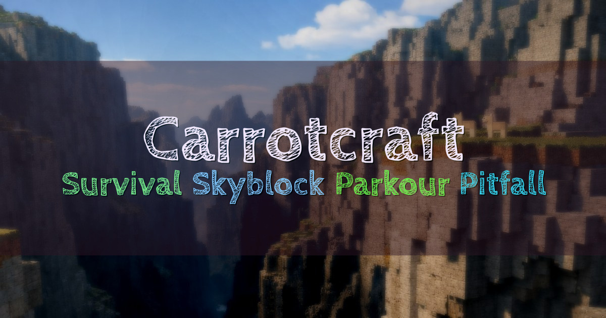 Banner for Carrotcraft Survival Skyblock Parkour Pitfall (java.carrot-craft.org)