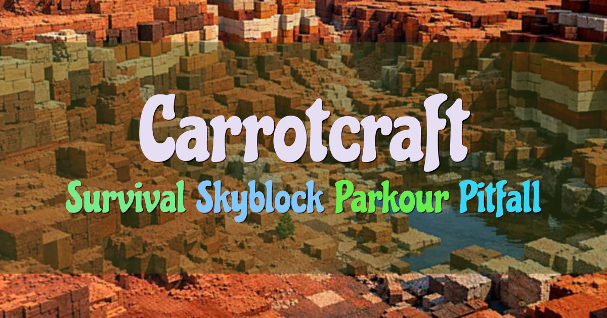 Banner for Carrotcraft Survival Skyblock Parkour Pitfall (java.carrot-craft.org)