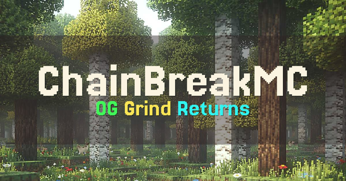 ChainBreakMC Prison Minecraft server