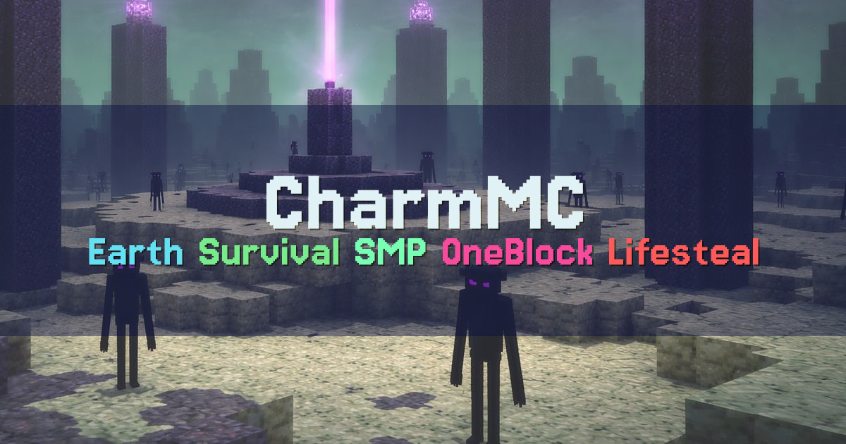 Banner for CharmMC Custom Earth Survival OneBlock Lifesteal (ms.charmmc.net)