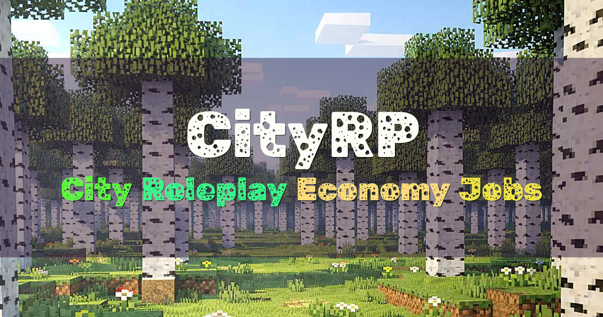 Banner for CityRP City Roleplay Economy and Player Government (play.cityrp.org)