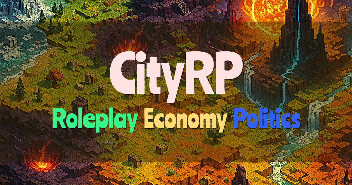 Banner for CityRP City Roleplay Server with Economy and Politics (play.cityrp.org)