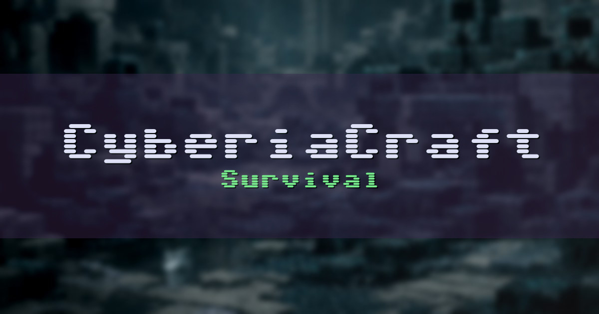 CyberiaCraft Survival Minecraft server