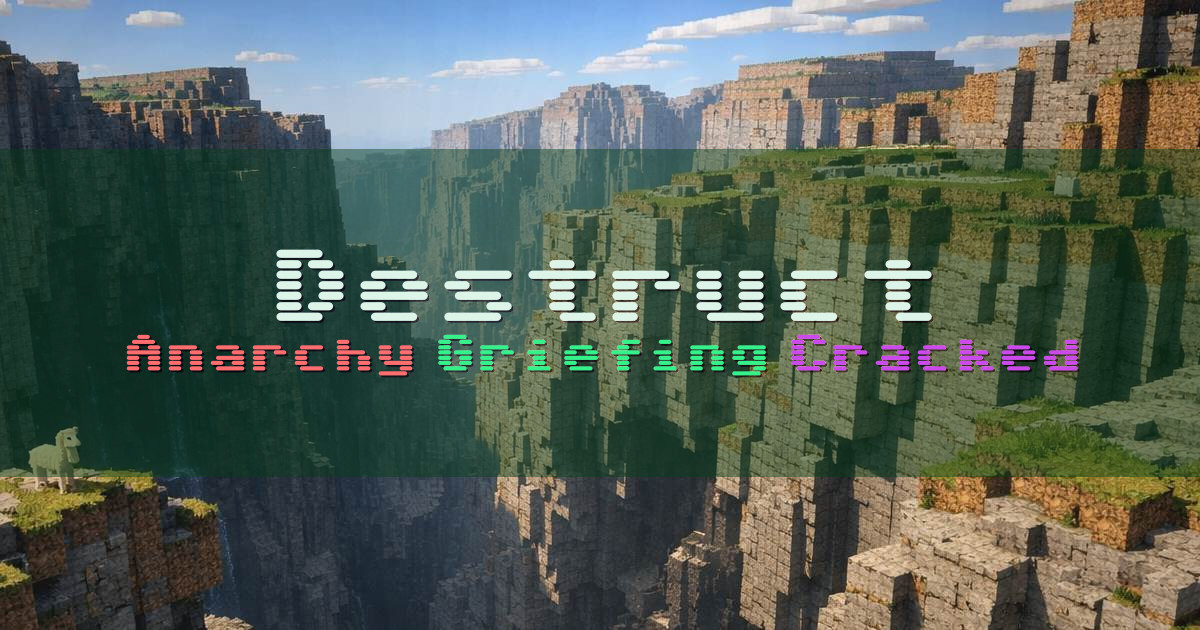 Banner for Destruct Anarchy With Hidden OP Loot (destruct.aternos.me)