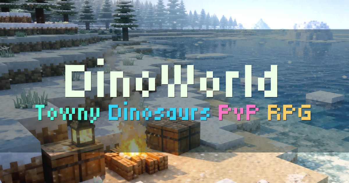 Banner for DinoWorld Towny PvP with Dinosaurs and Tech (mc.elitegamesmc.com)