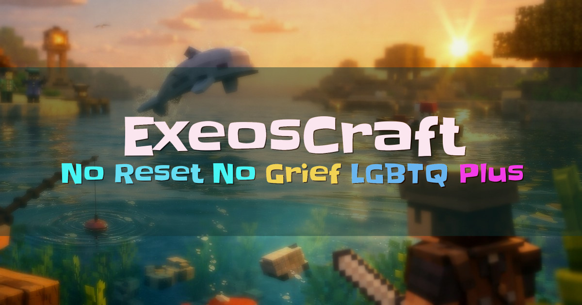 Banner for ExeosCraft No Reset No Grief Survival SMP (play.exeoscraft.com)