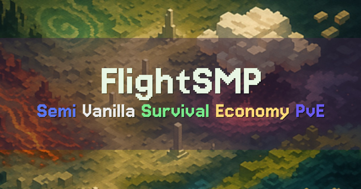 Banner for FlightSMP Semi Vanilla 1.21 Survival (play.flightsmp.com)
