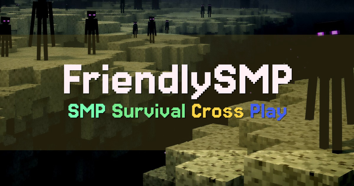 Banner for FriendlySMP Small Classic SMP with Cross Play (mc.friendlysmp.com)