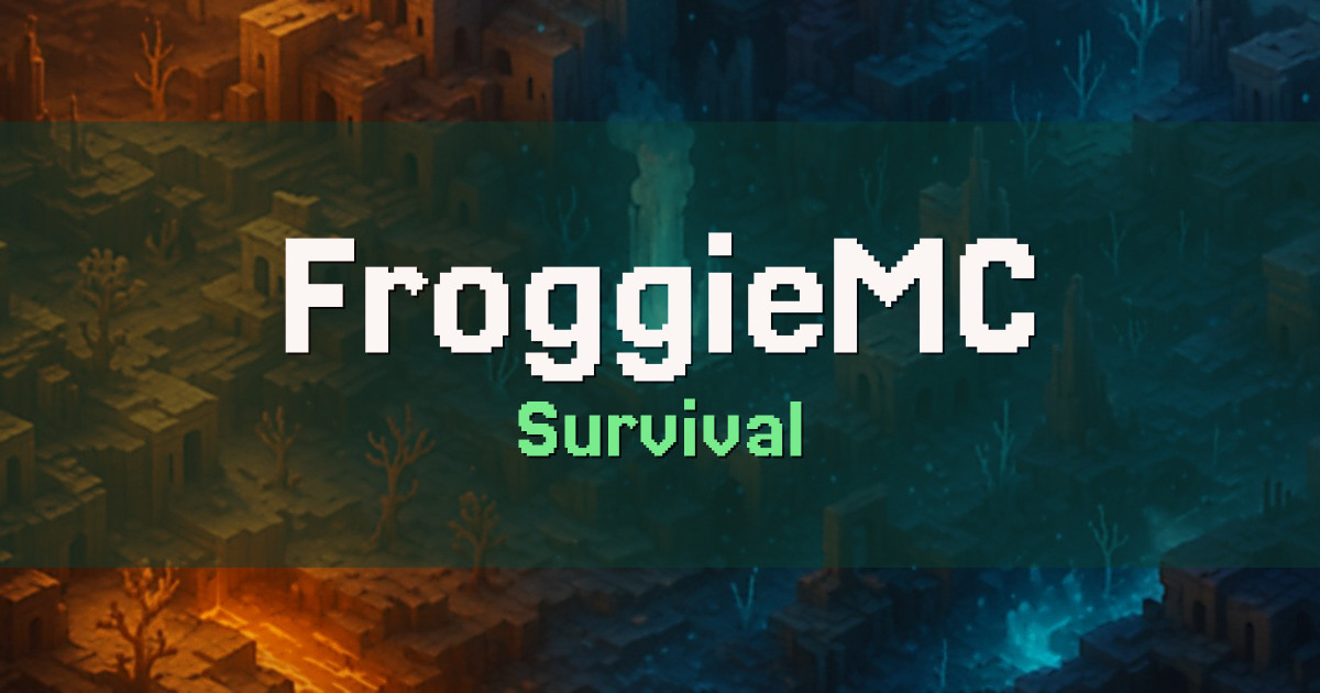 Banner for FroggieMC Survival (froggiemc.spot.gs)