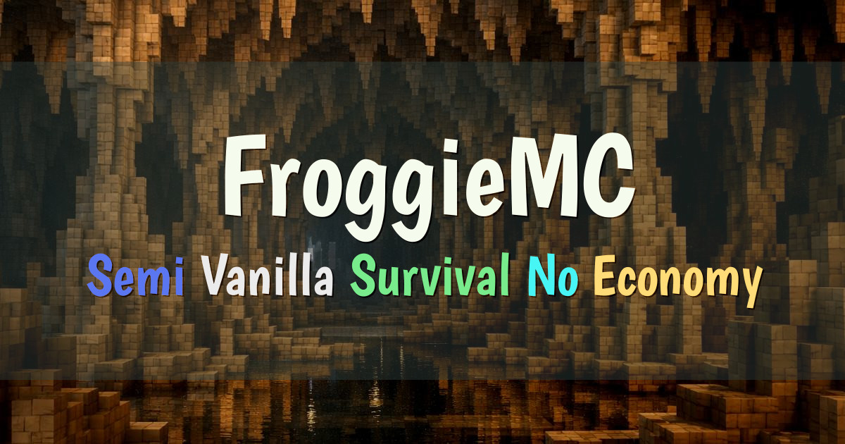 Banner for FroggieMC Semi Vanilla Peaceful Survival (froggiemc.spot.gs)