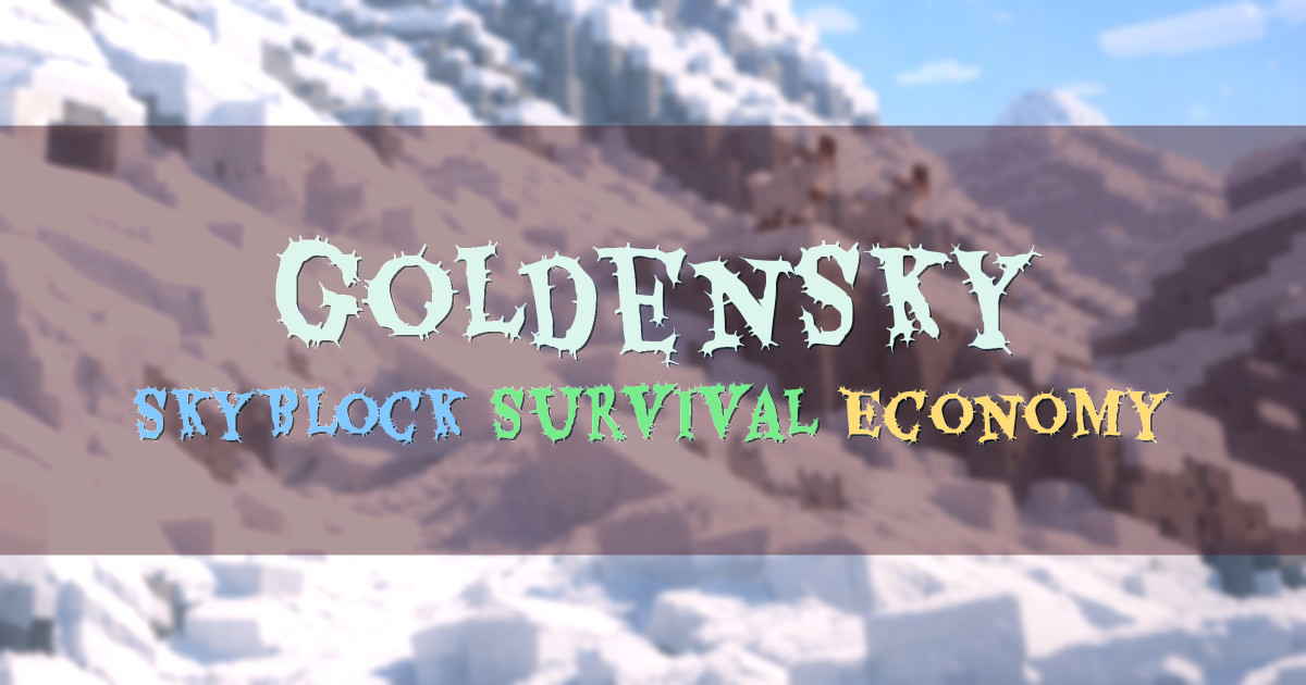 Banner for GoldenSky SkyBlock and Survival (play.golden-sky.de)