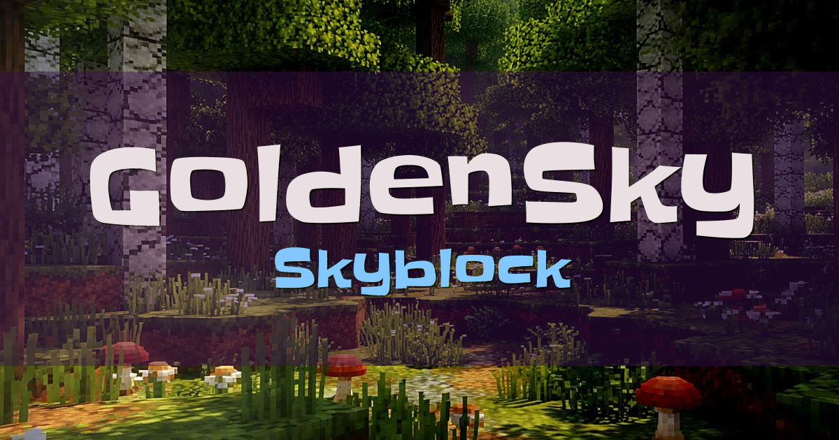 Banner for GoldenSky Skyblock