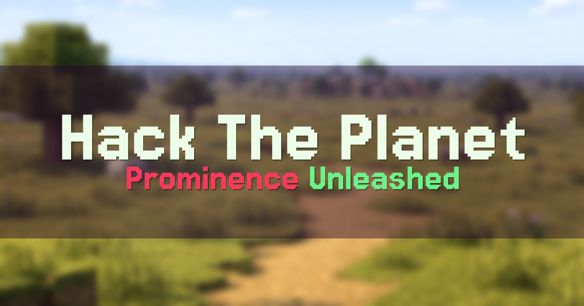 Hack The Planet Modded Minecraft server