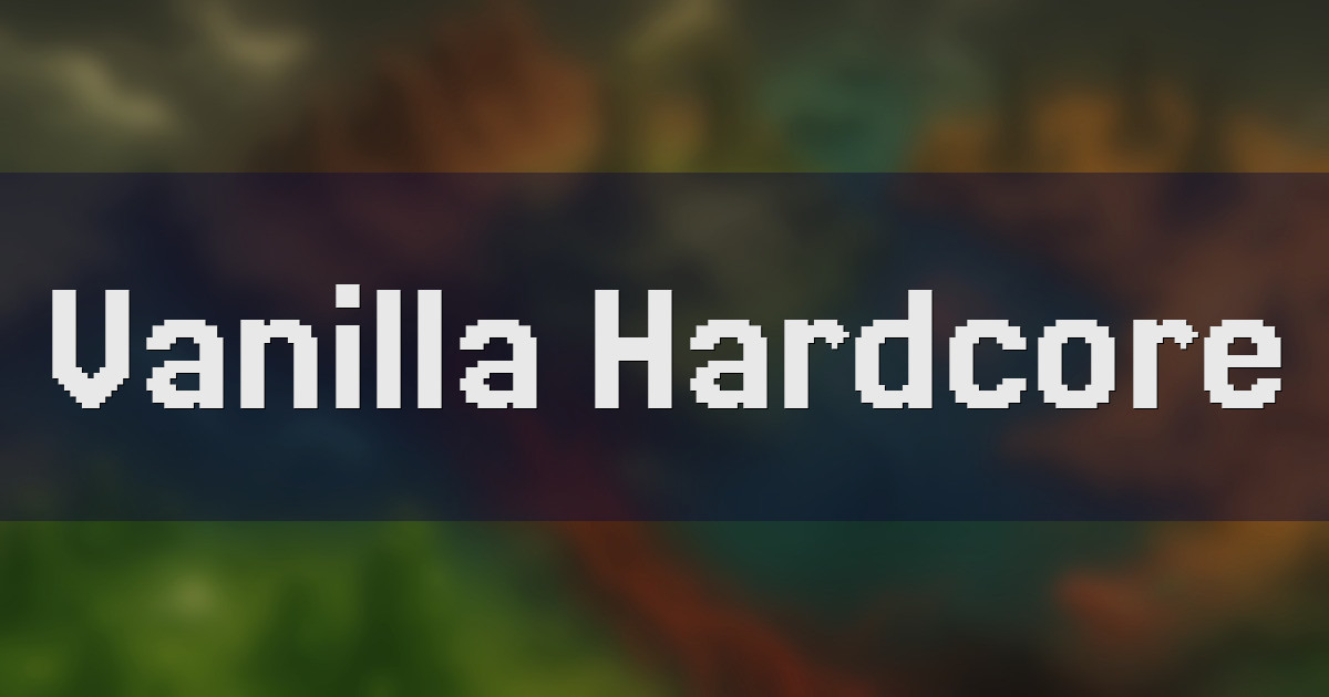 Banner for Hardcore.tj Vanilla Amplified Hardcore With Community Respawns (hardcore.tj)