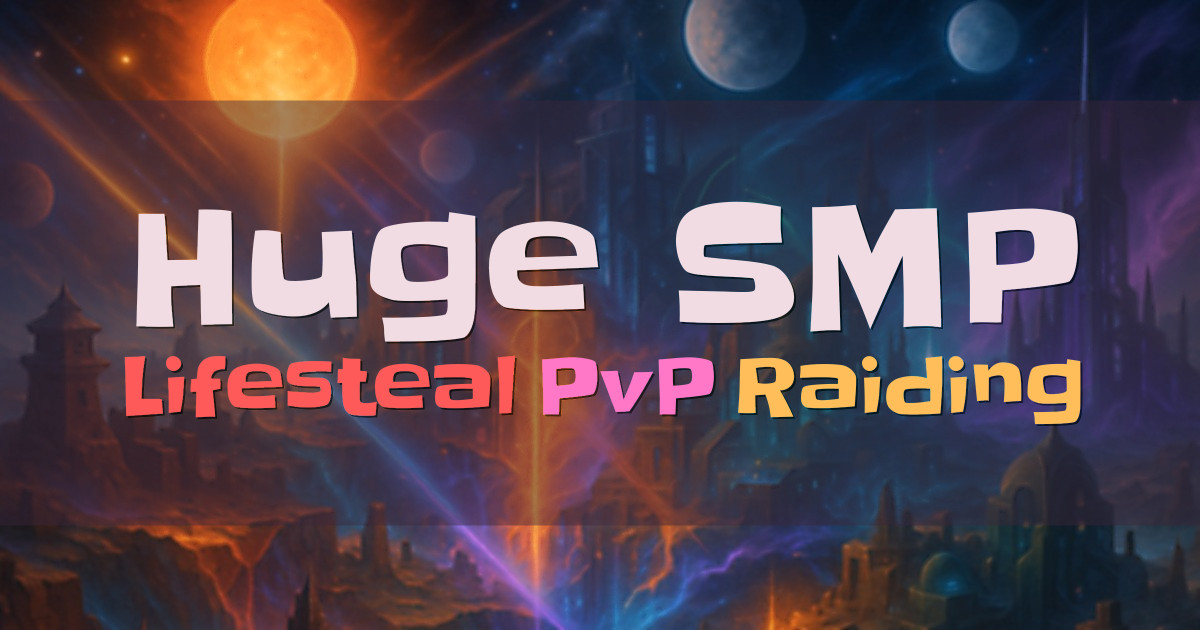 Banner for Huge SMP Lifesteal PvP Survival (ms.hugesmp.fun)
