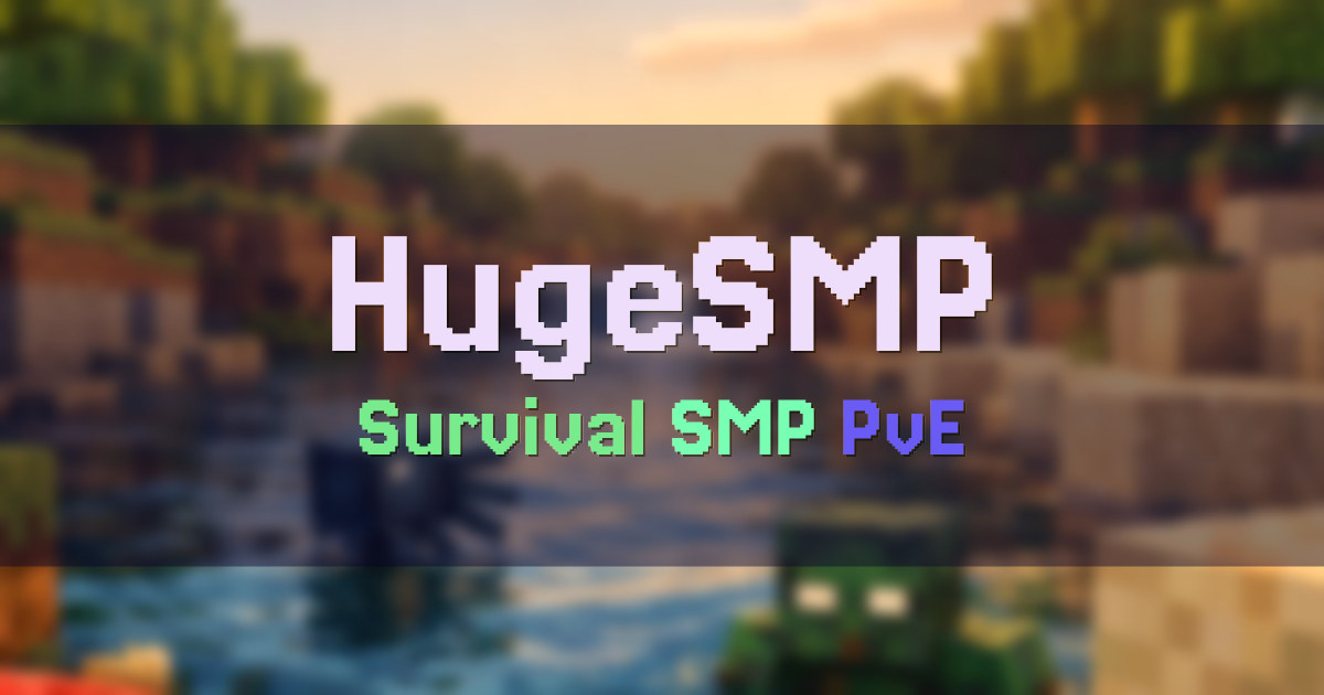 Banner for Huge SMP Lifesteal PvP Survival (ms.hugesmp.fun)
